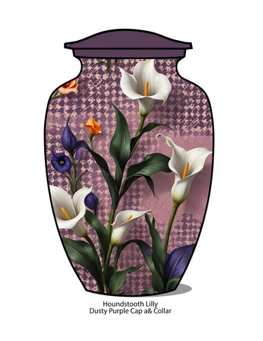 Lily Houndstooth Vase Urn | Eturnal Wear